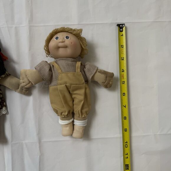 VINTAGE CABBAGE PATCH KIDS Boy DOLL BROWN HAIR BROWN EYES With SHOES - Picture 2 of 10